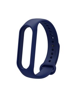   Soft TPU Watch Band for Xiaomi Mi Band 7, Adjustable Wrist Strap Bracelet Replacement - Midnight Blue