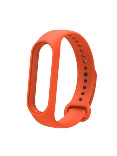   Soft TPU Watch Band for Xiaomi Mi Band 7, Adjustable Wrist Strap Bracelet Replacement - Orange