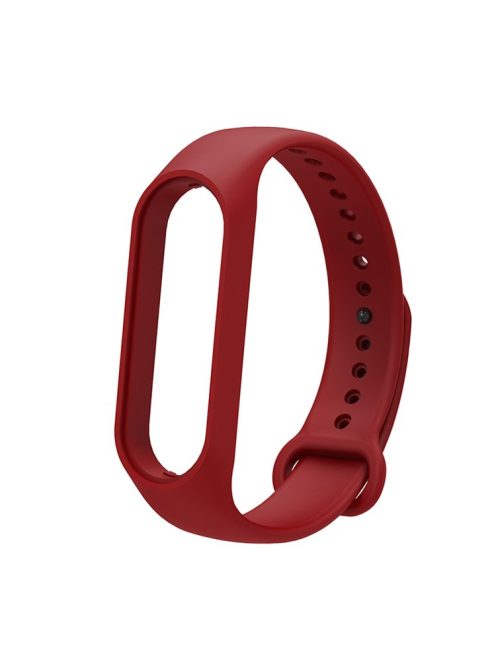 Soft TPU Watch Band for Xiaomi Mi Band 7, Adjustable Wrist Strap Bracelet Replacement - Wine Red