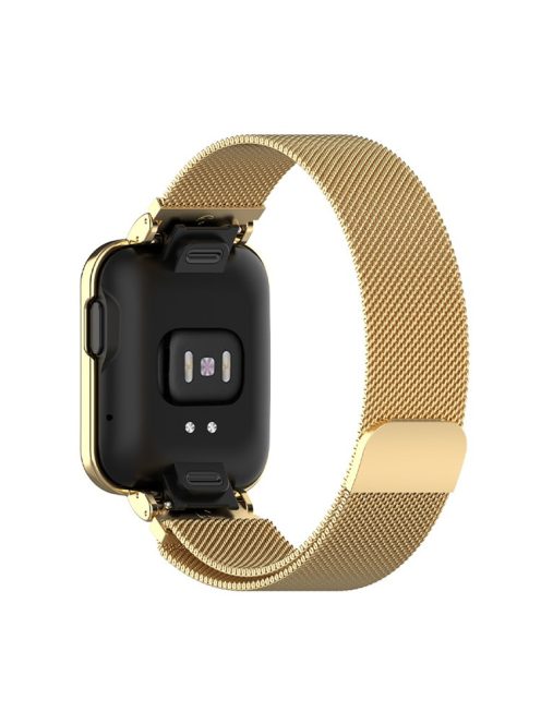 Stainless Steel Magnetic Absorption Watch Band Wrist Strap for Xiaomi Redmi Watch / Mi Watch Lite - Gold