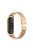 Stainless Steel Replacement Smart Watch Strap Watchband for Xiaomi Mi Band 5/6 - Rose Gold