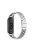 Stainless Steel Smart Watch Strap Replacement Watchband for Xiaomi Mi Band 5/6 - Silver