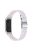 Stylish Oval Resin Watchband Replacement Wrist Strap with Folding Buckle for Xiaomi Mi Band 5/Band 6 - Pearl White