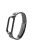 Three Beads Stainless Steel Watch Strap Replacement Band for Xiaomi Mi Band 5 - Black