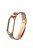 Three Beads Stainless Steel Watch Strap Replacement Band for Xiaomi Mi Band 5 - Rose Gold