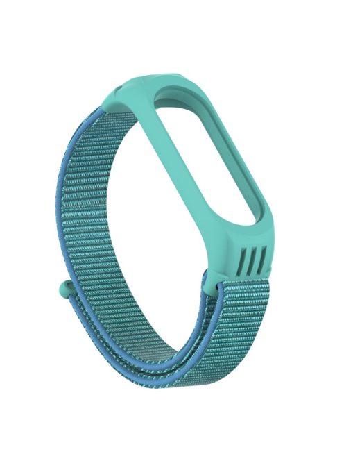 TPU + Nylon Weaven Loop Fastener  Smart Bracelet Band for Xiaomi Mi Band 4/3 - Cyan