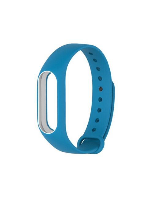 TPU Anti-lost Watch Strap Replacement for Xiaomi Mi Band 2 - Baby Blue + White