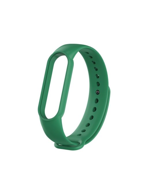 TPU Smart Watch Replacement Strap for Xiaomi Mi Band 5/6/7 - Blackish Green