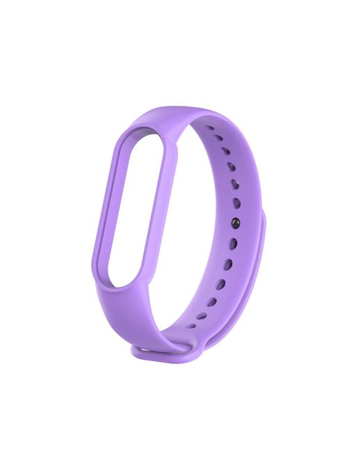 TPU Smart Watch Replacement Strap for Xiaomi Mi Band 5/6/7 - Light Purple