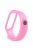 Translucent Silicone Smart Watch Strap Replacement Watchband for Xiaomi Mi Band 3/4 - Transparent Pink