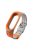 Two-color Silicone Watch Band Strap for Xiaomi Mi Smart Band 4 / Mi Band 3 - Orange / Grey