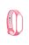 Two-tone Hollow Soft Silicone Watch Band for Xiaomi Mi Smart Band 4 / Mi Band 3 - White / Pink