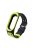 Two-tone Silicone Watch Band for Xiaomi Mi Smart Band 4 / Mi Band 3 - Green / Black