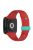 Watch Band for Xiaomi Redmi Watch 3 Soft Silicone Strap with Button Buckle - Red / Cyan