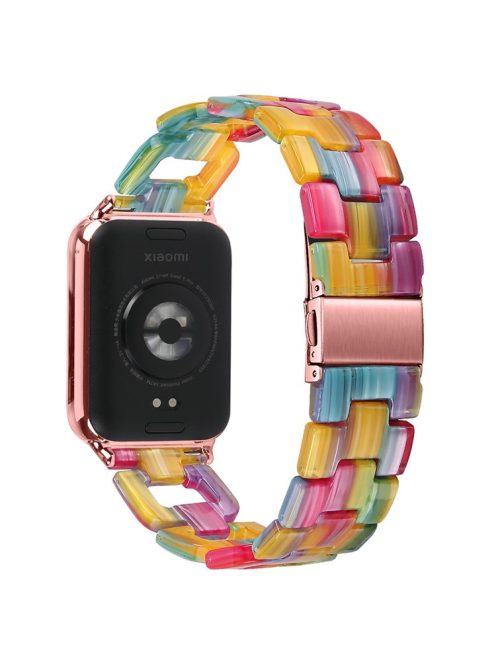 Watch Strap for Xiaomi Redmi Watch 4 D-Shape Resin Replacement Watchband - Rainbow