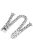 Watch Strap for Xiaomi Redmi Watch 4 Double-Circle Band Stainless Steel Bracelet - Silver