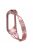 X-Shaped Design Aluminum Alloy Jewelry Wristband Bling Diamond Metal Strap for Xiaomi Mi Band 6 / 5 - Rose Pink