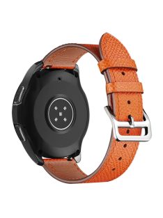   XIAOMI YOUPIN for Haylou LS02 / RS4 Plus LS11 20mm Watch Bands Replacement Strap Textured Genuine Leather Adjustable Wrist Strap - Orange