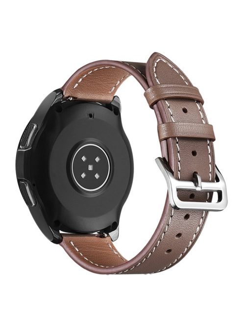 XIAOMI YOUPIN for Haylou LS02 / RS4 Plus LS11 20mm Watch Bands Replacement Strap Textured Genuine Leather Adjustable Wrist Strap - Taupe