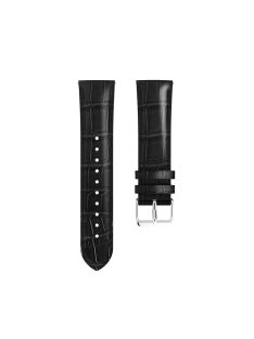   18mm Crocodile Texture Genuine Leather Watch Band for Huawei TalkBand B5 - Black