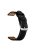 18mm Genuine Leather U Shape Head Watch Band for Huawei TalkBand B5/B3 Active/B2 Active - Black