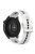 20mm Bi-color Silicone Watch Strap Wristband for Huawei Watch GT3 42mm/Samsung Galaxy Watch 42mm - White/Black