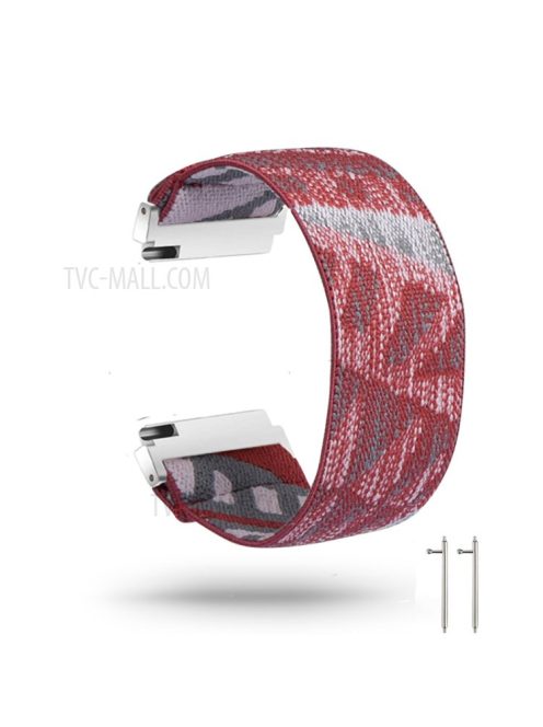 20mm Color Matching Nylon Watch Band for Samsung Galaxy Watch4 Classic 46mm 42mm/Watch4 44mm 40mm/Huawei GT 2 42mm/Huami Amazfit Watch Youth Edition - Wine Red