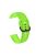 20mm Dual-Color Stitching Line Silicone Watchband Strap Replacement for Samsung Galaxy Watch4 Classic 46mm 42mm/Watch4 44mm 40mm/Gear Sport/Huawei Watch 2 - Green/Red