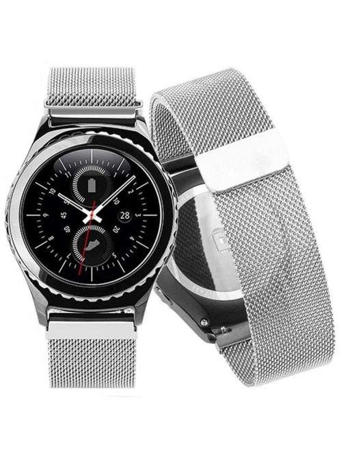 20mm Magnetic Milanese Loop Metal Watch Strap for Huawei Watch 2 - Silver