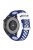 20mm Multiple Holes Breathable Dual Color Silicone Watch Strap Wristband for Huawei Watch GT3 42mm/Samsung Galaxy Watch 42mm - Blue/White