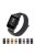 20mm Nylon Closure Watch Strap for Samsung Galaxy Watch4 Classic 46mm 42mm/Watch4 44mm 40mm/Huawei Watch 2 - Black