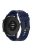 20mm Silicone Adjustable Watch Band Wrist Strap for Huawei Watch GT Runner/Watch GT3 42mm - Black Steel Buckle/Midnight Blue