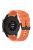 20mm Silicone Adjustable Watch Band Wrist Strap for Huawei Watch GT Runner/Watch GT3 42mm - Black Steel Buckle/Orange