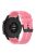 20mm Silicone Adjustable Watch Band Wrist Strap for Huawei Watch GT Runner/Watch GT3 42mm - Black Steel Buckle/Pink