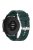 20mm Silicone Smart Watch Strap Adjustable Wristband Bracelet for Huawei Watch GT Runner/Watch GT3 42mm - Silver Steel Buckle/Blackish Green