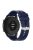 20mm Silicone Smart Watch Strap Adjustable Wristband Bracelet for Huawei Watch GT Runner/Watch GT3 42mm - Silver Steel Buckle/Midnight Blue