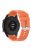 20mm Silicone Smart Watch Strap Adjustable Wristband Bracelet for Huawei Watch GT Runner/Watch GT3 42mm - Silver Steel Buckle/Orange