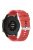 20mm Silicone Smart Watch Strap Adjustable Wristband Bracelet for Huawei Watch GT Runner/Watch GT3 42mm - Silver Steel Buckle/Red