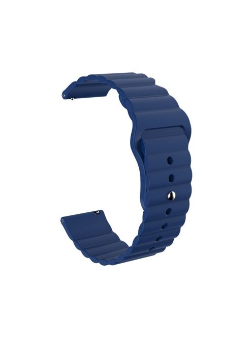 20mm Silicone Smart Watch Strap Replacement for Huawei Watch GT2 42MM/Huami Amazfit Watch Youth Edition - Dark Blue