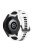 20mm Silicone Stripe Bi-color Watch Strap for Huawei Watch GT2 42mm / Samsung Galaxy Watch6 40mm 44mm / Watch6 Classic 43mm 47mm / Watch 5 40mm 44mm / 5 Pro 45mm / Watch4 40mm 44mm - White / Black