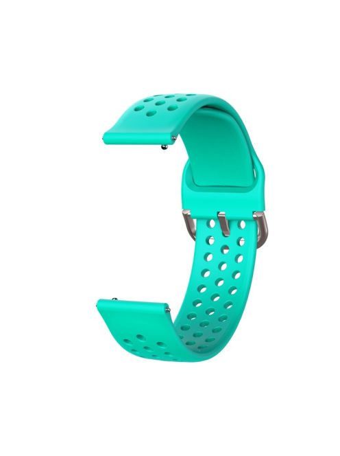 20mm Soft Silicone Watch Strap Replacement Smart Watch Band Strap for Huawei GT2 42mm Smart Watch / Huami Amazfit Watch Youth Edition - Cyan