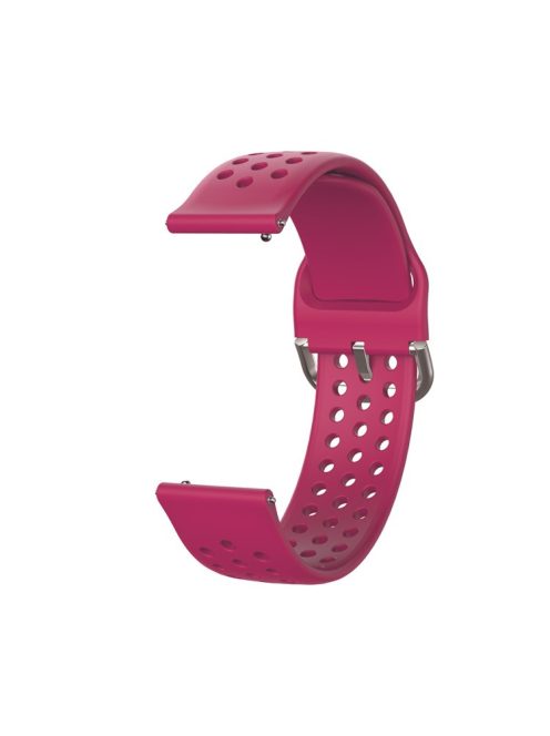 20mm Soft Silicone Watch Strap Replacement Smart Watch Band Strap for Huawei GT2 42mm Smart Watch / Huami Amazfit Watch Youth Edition - Wine Red