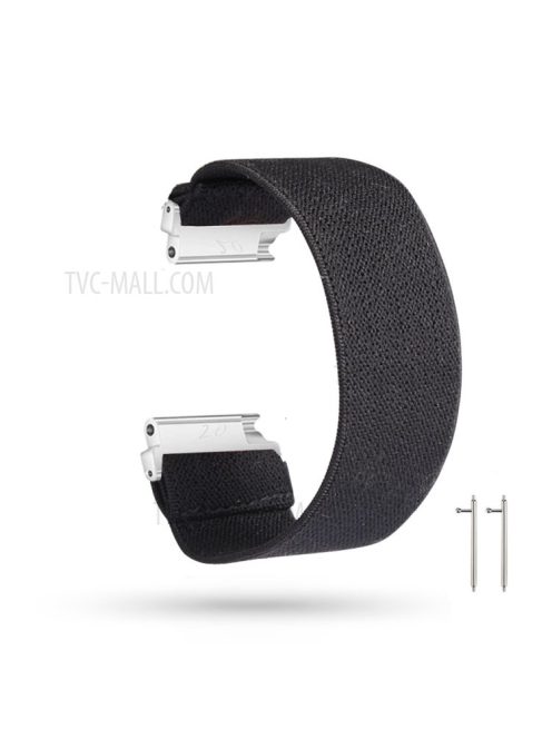 20mm Solid Color Printing Nylon Smart Watch Band for Samsung Galaxy Watch4 Classic 46mm 42mm/Watch4 44mm 40mm/Huawei Watch GT 2 42mm/Huami Amazfit Watch Youth Edition - Black