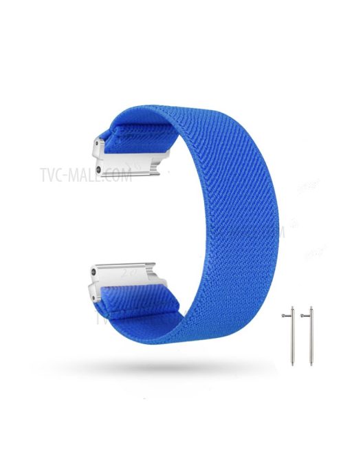 20mm Solid Color Printing Nylon Smart Watch Band for Samsung Galaxy Watch4 Classic 46mm 42mm/Watch4 44mm 40mm/Huawei Watch GT 2 42mm/Huami Amazfit Watch Youth Edition - Dark Blue