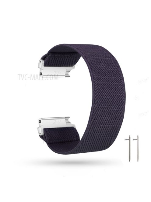 20mm Solid Color Printing Nylon Smart Watch Band for Samsung Galaxy Watch4 Classic 46mm 42mm/Watch4 44mm 40mm/Huawei Watch GT 2 42mm/Huami Amazfit Watch Youth Edition - Dark Purple