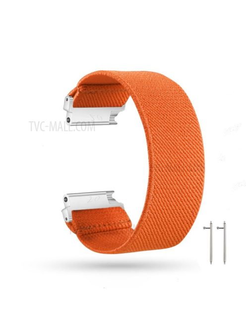 20mm Solid Color Printing Nylon Smart Watch Band for Samsung Galaxy Watch4 Classic 46mm 42mm/Watch4 44mm 40mm/Huawei Watch GT 2 42mm/Huami Amazfit Watch Youth Edition - Orange