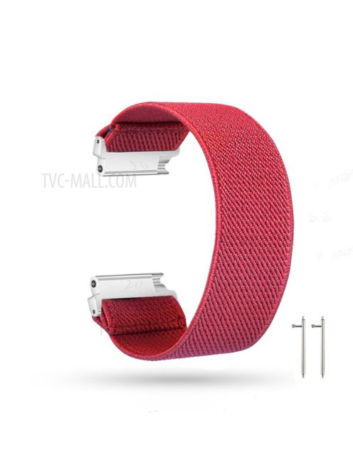 20mm Solid Color Printing Nylon Smart Watch Band for Samsung Galaxy Watch4 Classic 46mm 42mm/Watch4 44mm 40mm/Huawei Watch GT 2 42mm/Huami Amazfit Watch Youth Edition - Red