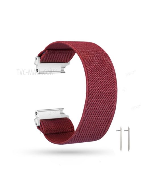 20mm Solid Color Printing Nylon Smart Watch Band for Samsung Galaxy Watch4 Classic 46mm 42mm/Watch4 44mm 40mm/Huawei Watch GT 2 42mm/Huami Amazfit Watch Youth Edition - Wine Red