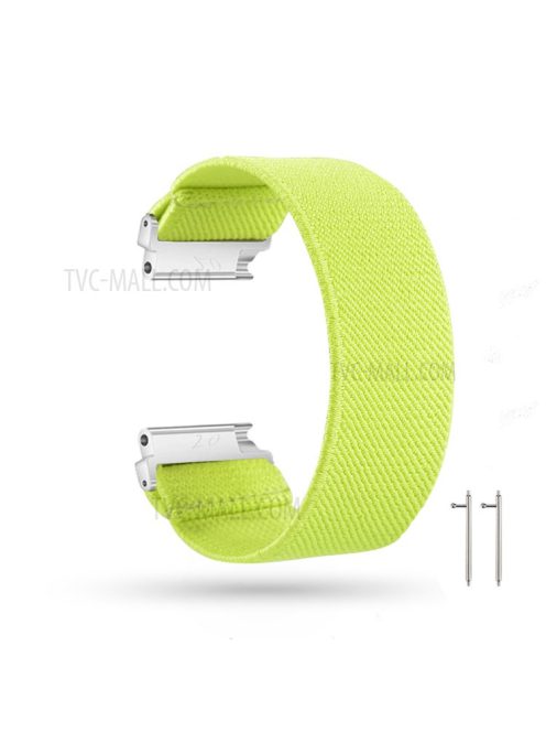 20mm Solid Color Printing Nylon Smart Watch Band for Samsung Galaxy Watch4 Classic 46mm 42mm/Watch4 44mm 40mm/Huawei Watch GT 2 42mm/Huami Amazfit Watch Youth Edition - Yellowgreen