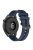 20mm Textured Silicone Smart Watch Bands for Huawei Watch GT3 / Watch GT, Sport Style Replaced Wrist Strap Watchband - Navy Blue